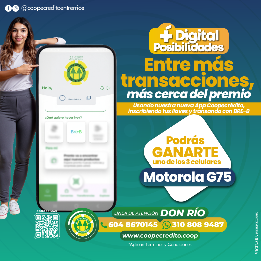 TRANSA POR LA APP COOPECREDITO